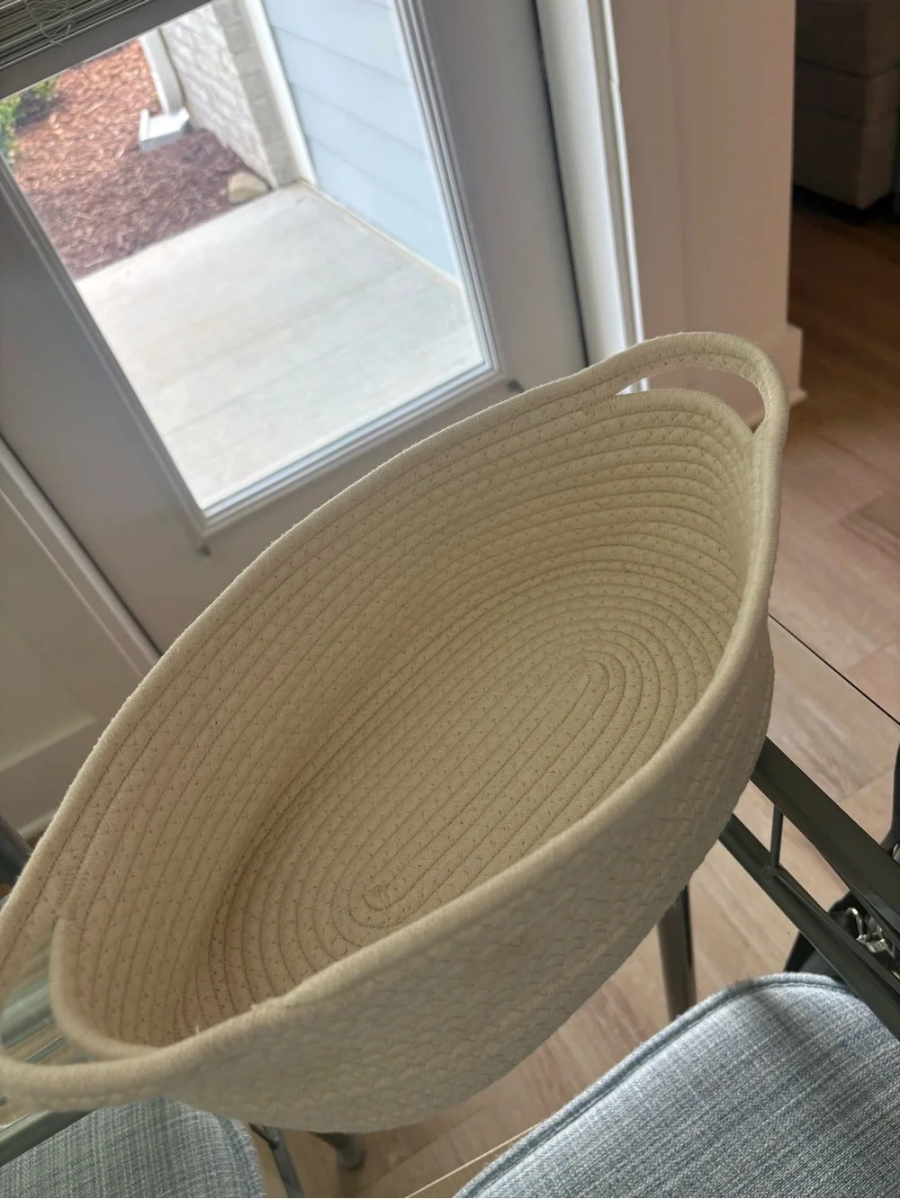 Cream Woven Rope Storage Basket - Home Accents